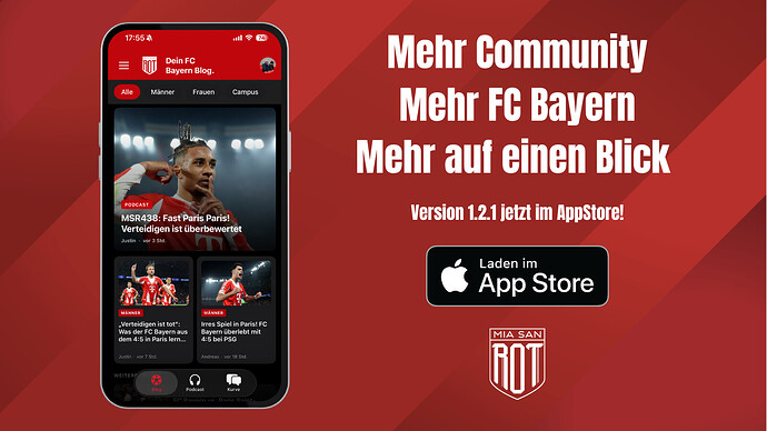 Mehr auf einen Blick, mehr Community, mehr FC Bayern
